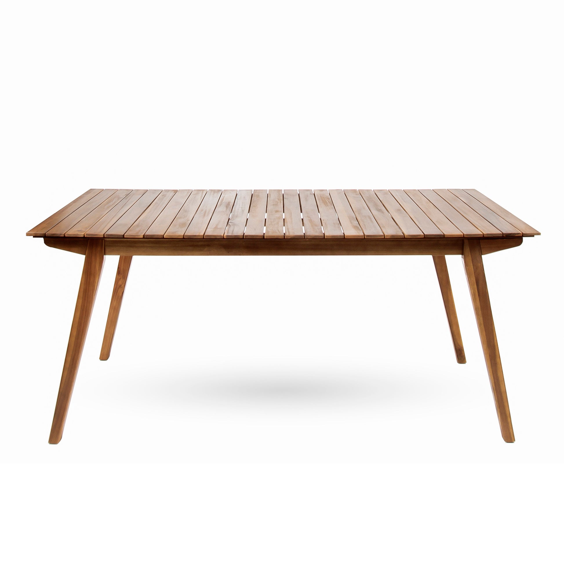 Outdoor 69" Solid Wood Dining Table Teak Acacia Wood