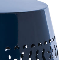 Ruby 12" Side Table Navy Dark Blue Iron