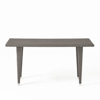 Dominica 35*59 Rect Table Pvc Grey Iron