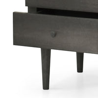 2 Drawer Nightstand Grey Mdf