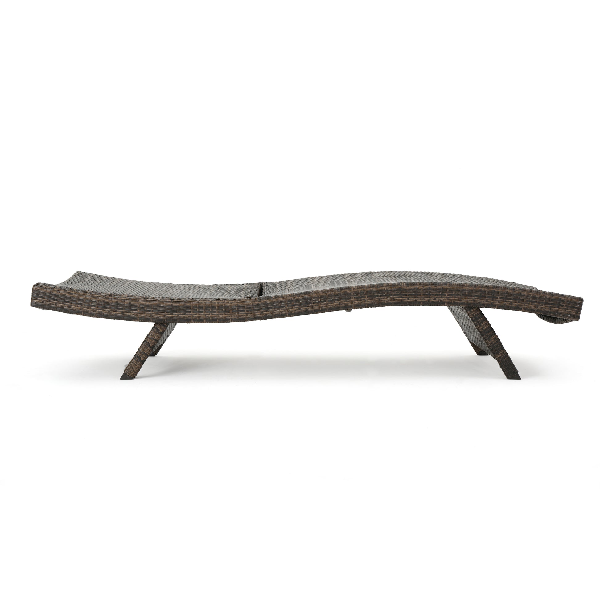 Salem Pe Wicker Chaise Lounge Mocha Rattan