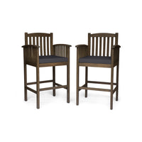 Casa Acacia Barstool Grey Acacia Wood