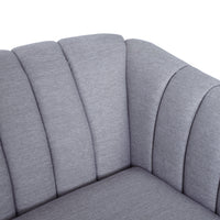 3 Seater Sofa Grey Fabric