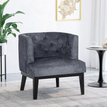 Accent Chair Charcoal Fabric