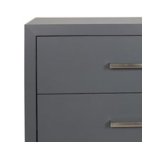 4 Drawer Chest Charcoal Grey Mdf