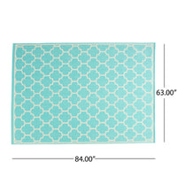 1636G 5'3"X7' Rug Teal Polypropylene