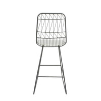 Niez Counter Stool Grey Ivory Iron