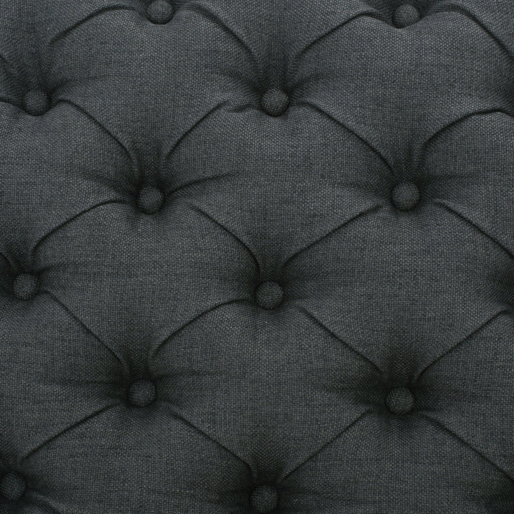 Storage Ottoman Dark Gray Fabric