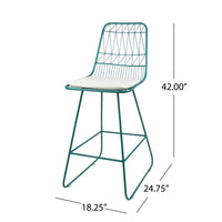Niez Counter Stool Beige Iron