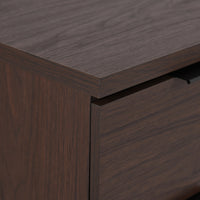 4 Drawer Wide Chest Walnut Mdf