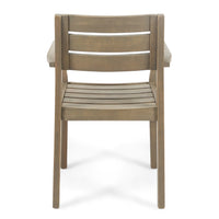 Stamford Dining Chair,Set Of 2 Grey Acacia Wood