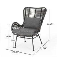 Montana Chair Grey Iron Plastic