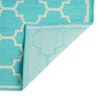 1636G 5'3"X7' Rug Teal Polypropylene