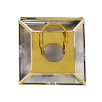 Harris 18"H Stainless Steel Lantern Gold Stainless Steel