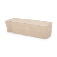 56" Rectangle Mgo Fire Pit 50 000 Btu Black Gray Magnesium Oxide