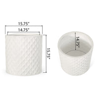 Mgo Planter Antique White Magnesium Oxide
