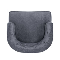 Accent Chair Charcoal Fabric