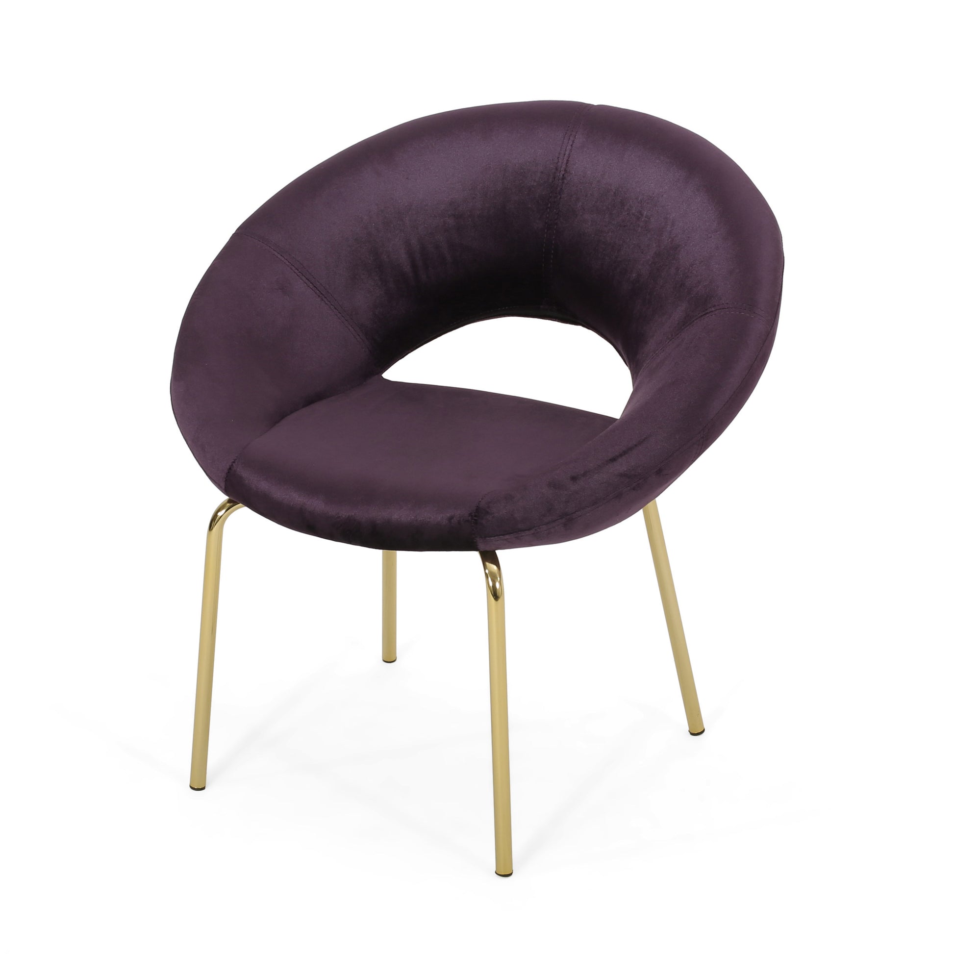 Leisure Chair Black Berry Velvet