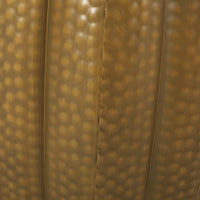 Metal Drum End Table Gold Iron