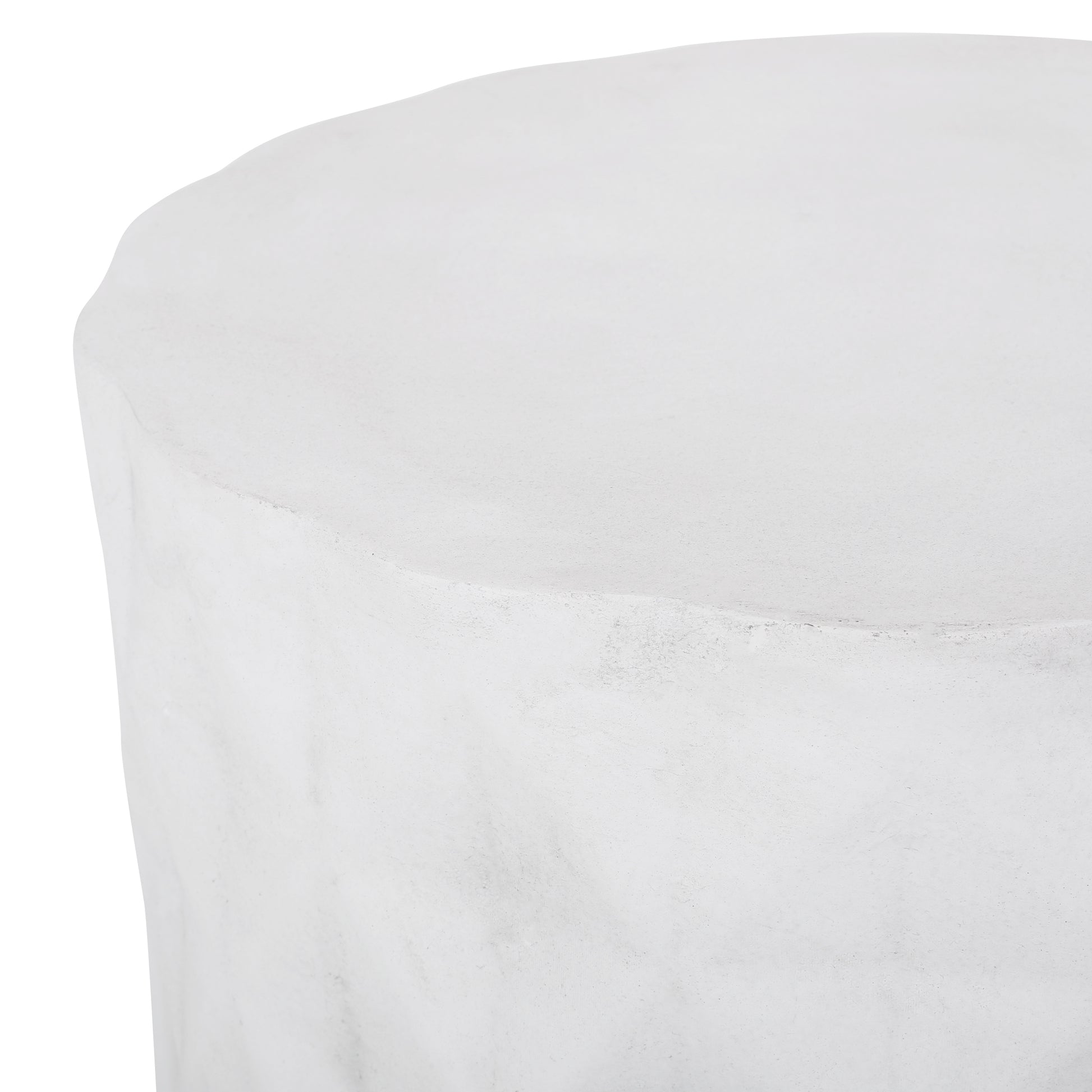 End Table Antique White Magnesium Oxide