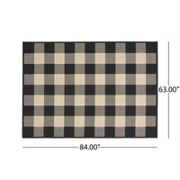 Marina 1918K 5'3" X 7' Black Polypropylene