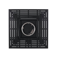 Outdoor Patio Propane Fire Pit 24.5'' H X 28'' W Square Iron Gas Burning Fire Table 40,000 Btu, Tank In Side, Black Black Iron