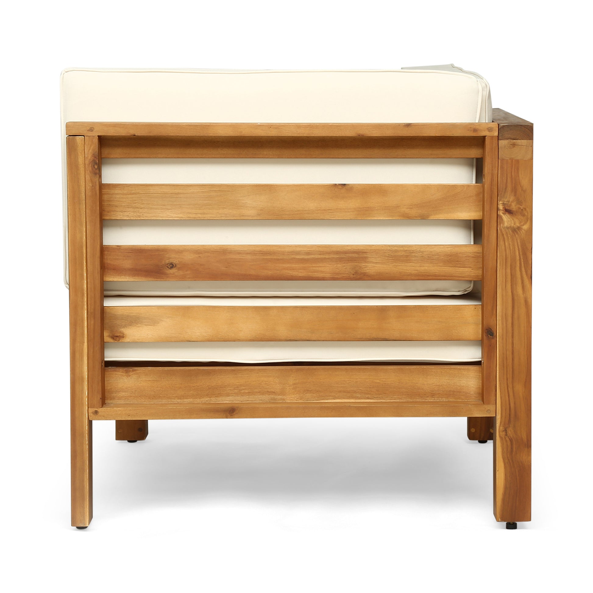 Oana 2 Pieceseat Set, Beige Beige Acacia Wood