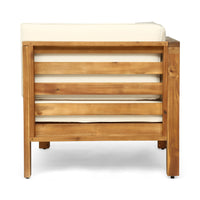 Oana 2 Pieceseat Set, Beige Beige Acacia Wood