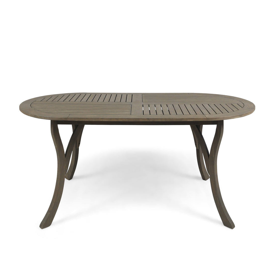 Acacia Wood 70" Dining Table Grey Wood