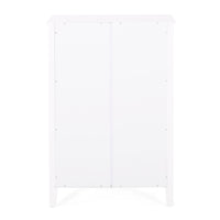 2 Drawer Storage Rack White Mdf