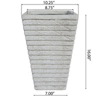 Jude Planter Antique White Magnesium Oxide