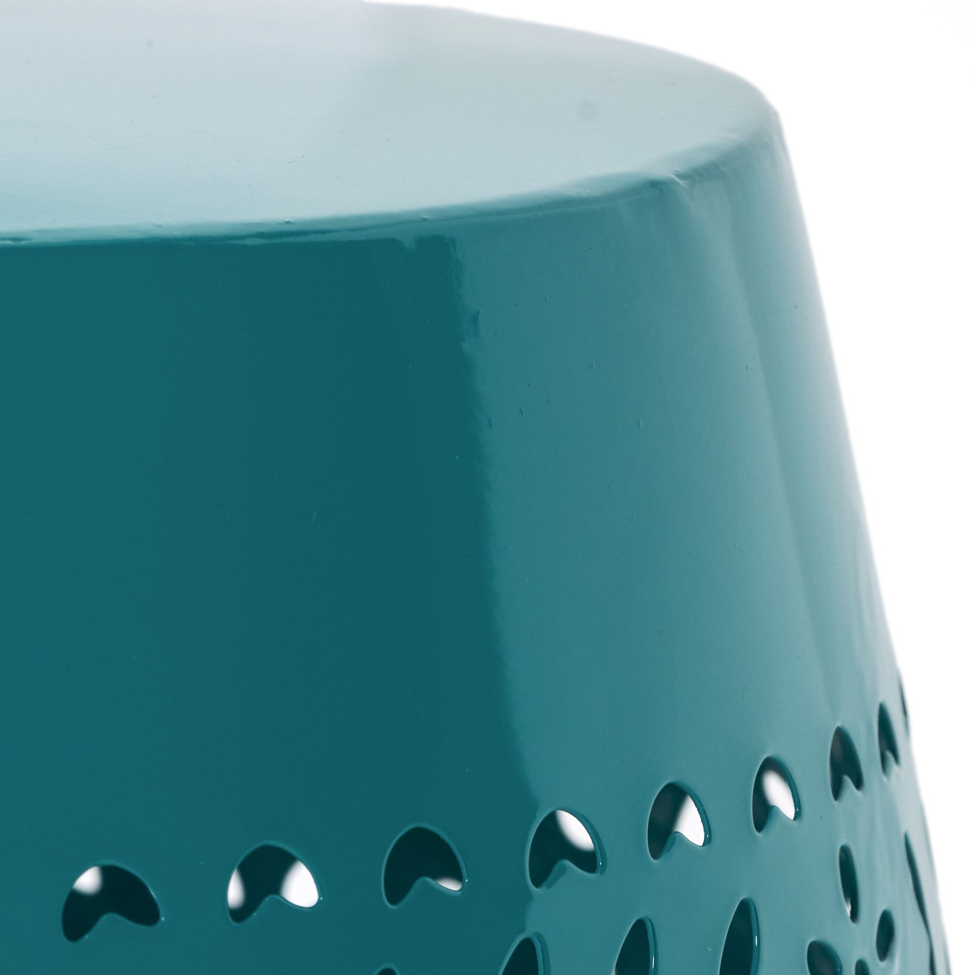 Ruby12 Side Table Teal Iron