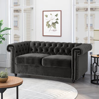 Seat Black Velvet 2 Seat
