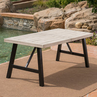 Bettina Dining Table Grey Acacia Wood