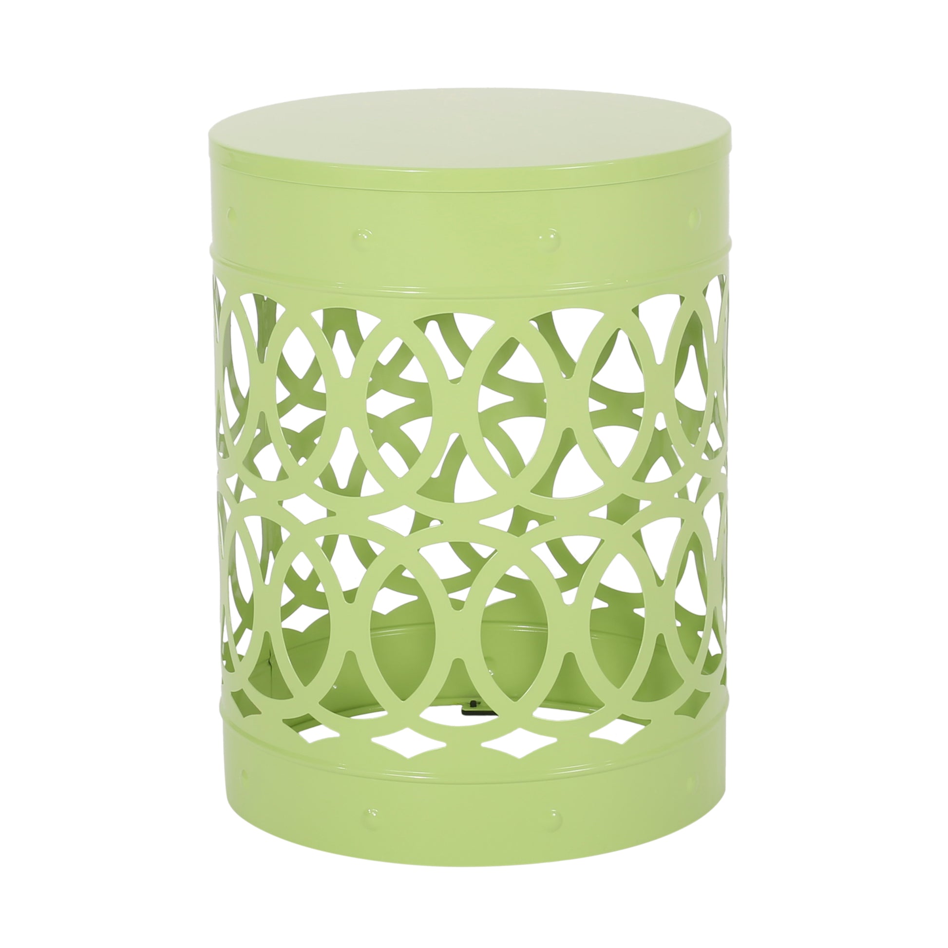 Metal S 2 End Table Green Iron