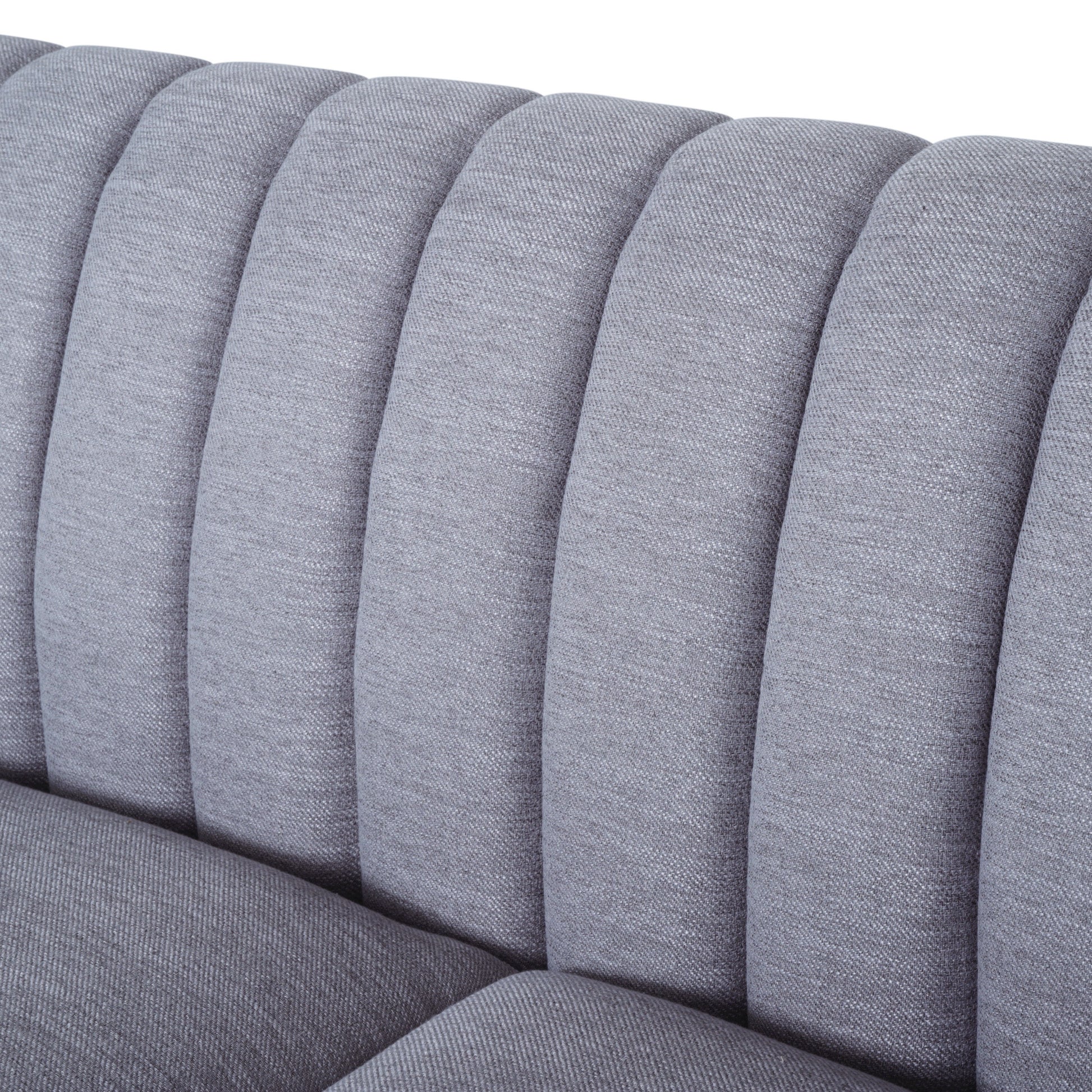 3 Seater Sofa Grey Fabric