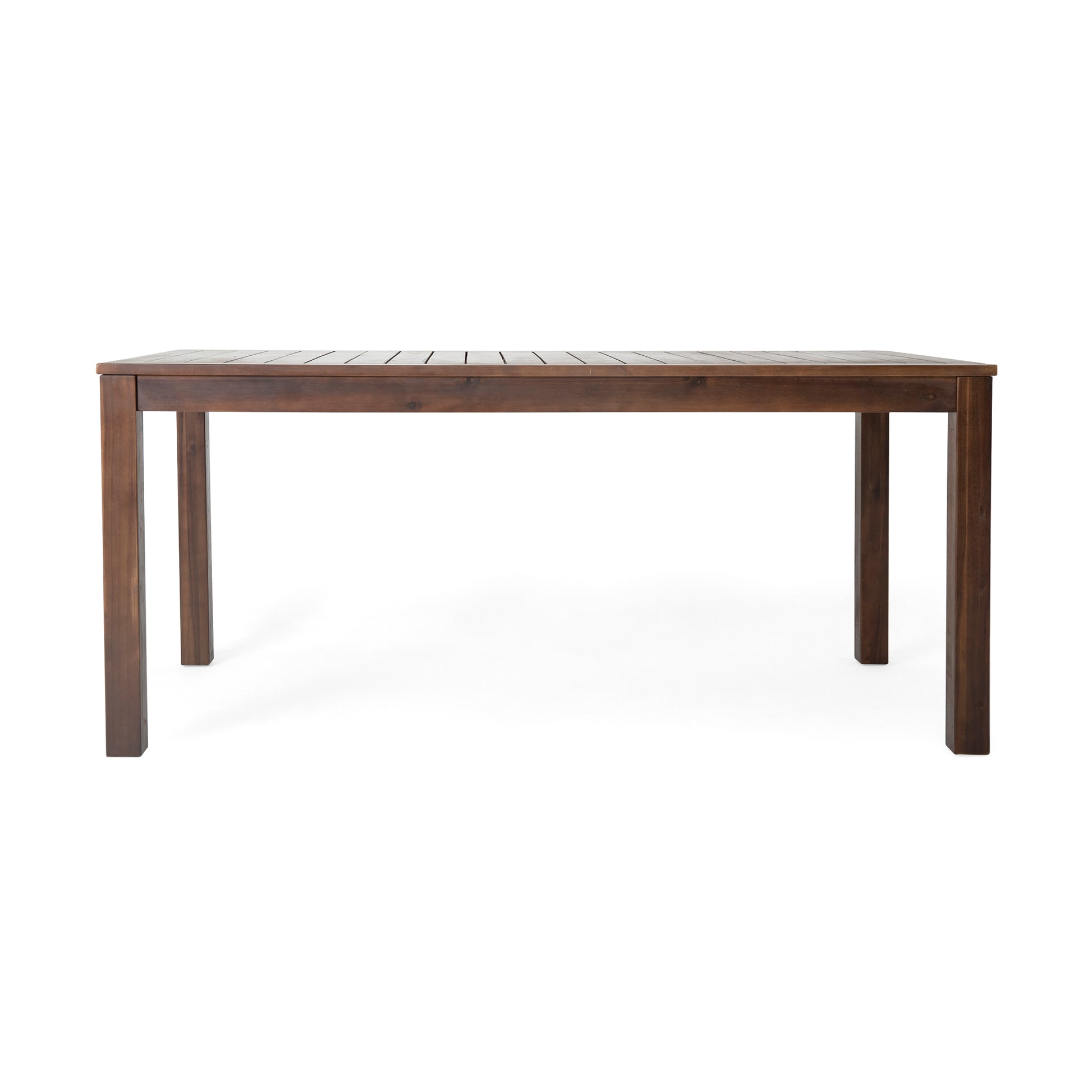 Manila 69'' Table Dark Brown Garden & Outdoor Wood