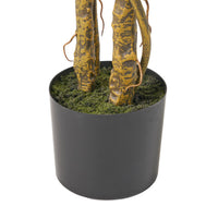 120Cm Artificial Monstera Tree Green Iron Plastic