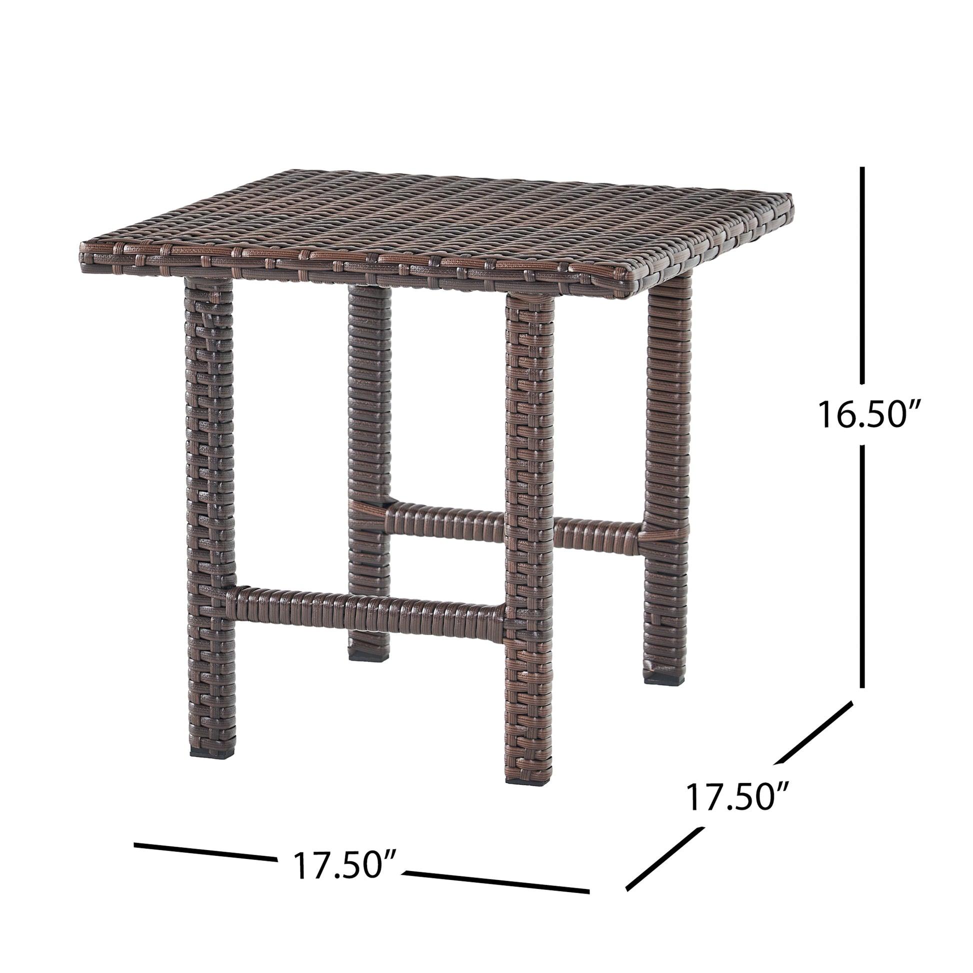 Lido 3Pc Table Set Brown Multi Rattan