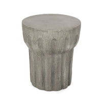 Delphinus Side Table Grey Concrete