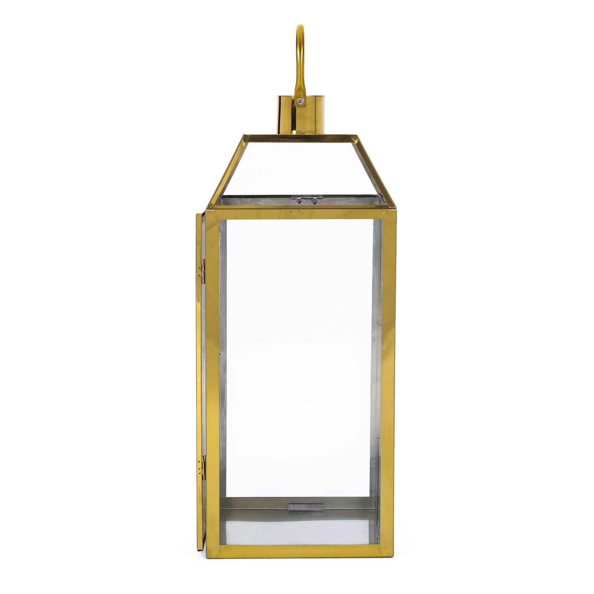 Harris 18"H Stainless Steel Lantern Gold Stainless Steel