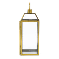 Harris 18"H Stainless Steel Lantern Gold Stainless Steel