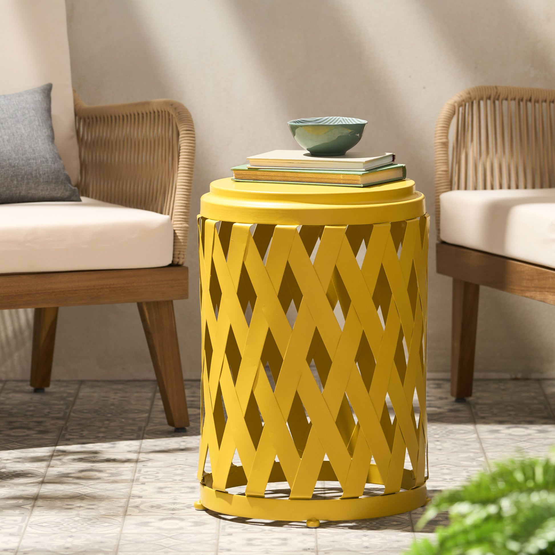 Selen 15 Side Table Yellow Iron