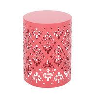 Metal S 2 End Table Coral Iron