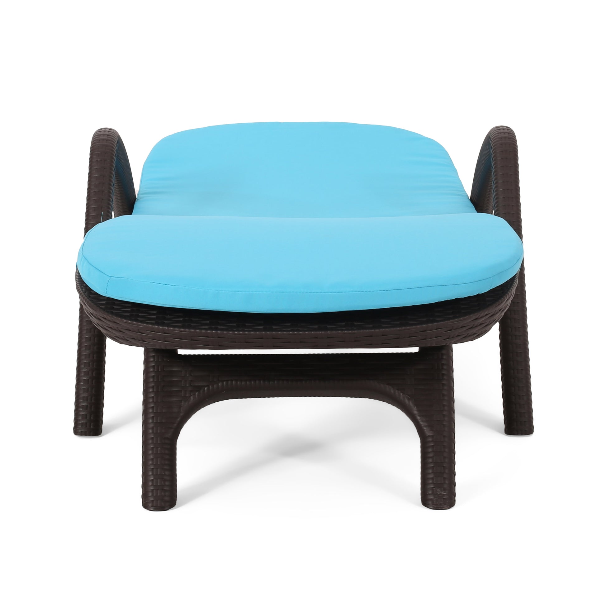 Mikael Chaise Lounge With Cushion Dark Brown Polypropylene