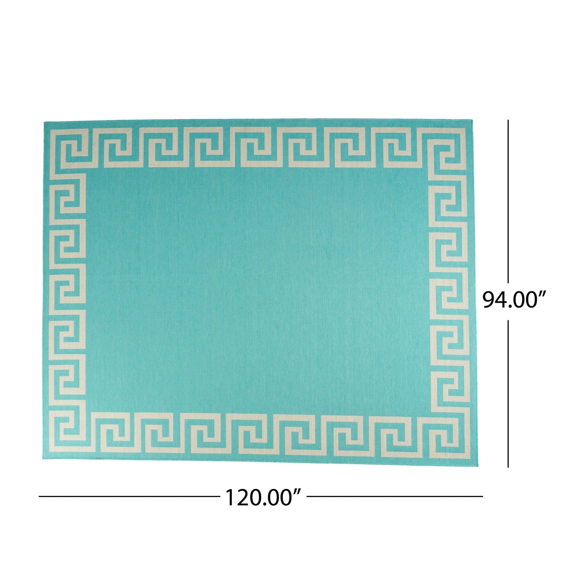 6560G 7'10"X10' Rug Teal Polypropylene