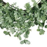 27" Oxalis Corniculata Wreath Green Polyester