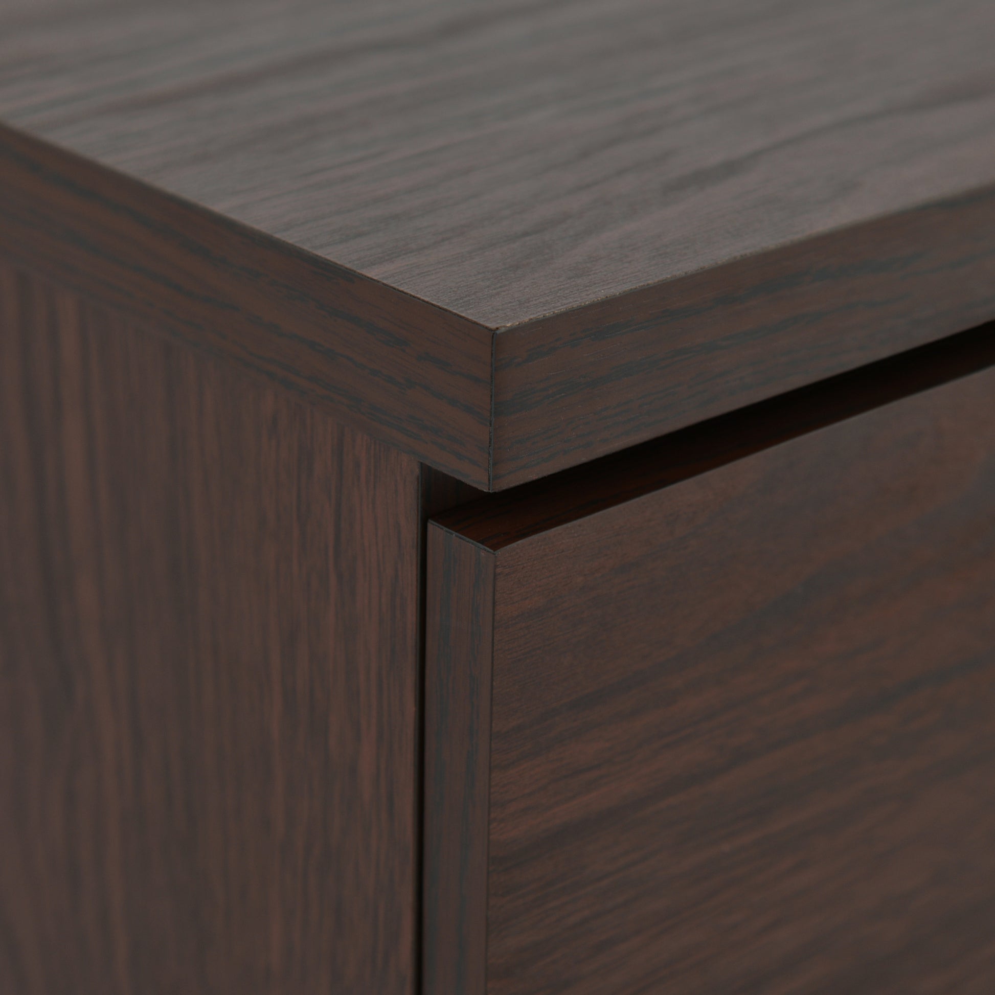 5 Drawer Chest Walnut Mdf