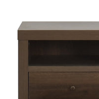 2 Drawer Nightstand Walnut Mdf