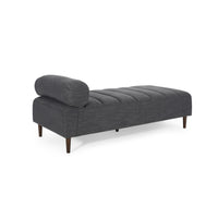 Chaise Lounge Charcoal Fabric